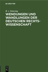 Book cover of Wendungen und Wandlungen der Deutschen Rechtswissenschaft by Unknown
