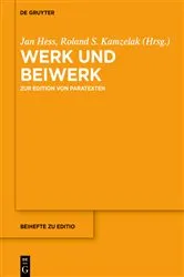 Book cover of Werk und Beiwerk by Jan Hess
