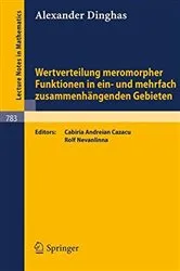 Book cover of Wertverteilung meromorpher Funktionen in ein- und mehrfach zusammenhängenden Gebieten by Unknown