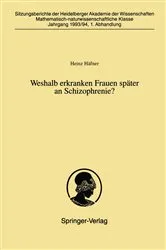 Book cover of Weshalb erkranken Frauen später an Schizophrenie? by Heinz Häfner