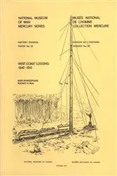 Book cover of West Coast logging, 1840-1910 by Mary Shakespeare