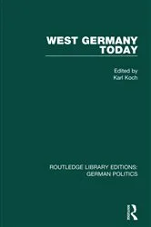 Book cover of West Germany Today (RLE: German Politics) by Karl Koch