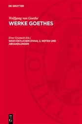 Book cover of West-östlicher Divan, 2. Noten und Abhandlungen by Ernst Grumach