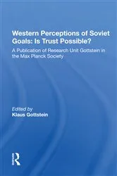 Book cover of Western Perceptions Of Soviet Goals by Klaus Gottstein