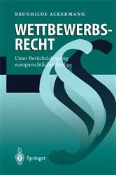 Book cover of Wettbewerbsrecht by Brunhilde Ackermann