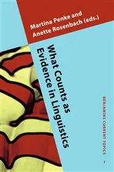Book cover of What Counts as Evidence in Linguistics by Martina Penke