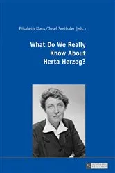 Book cover of What Do We Really Know About Herta Herzog? by Elisabeth Klaus