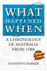 Book cover of What Happened When (3rd ed.) by Anthony Barker