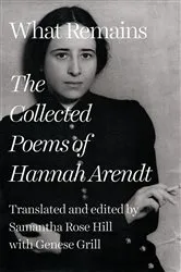 Book cover of What Remains: The Collected Poems of Hannah Arendt by Hannah Arendt