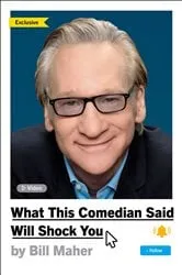 Book cover of What This Comedian Said Will Shock You by Bill Maher