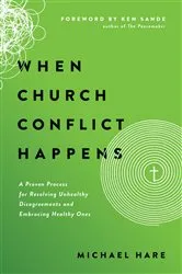 Book cover of When Church Conflict Happens by Michael Hare