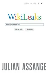 Book cover of When Google Met WikiLeaks by Julian Assange