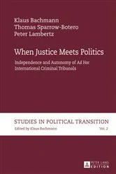 Book cover of When Justice Meets Politics by Klaus Bachmann