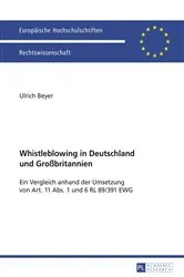 Book cover of Whistleblowing in Deutschland und Großbritannien by Unknown