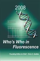 Book cover of Who's Who in Fluorescence 2008 by Chris D. Geddes