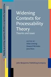 Book cover of Widening Contexts for Processability Theory by Anke Lenzing