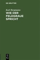 Book cover of Wie der Feldgraue spricht by Unknown