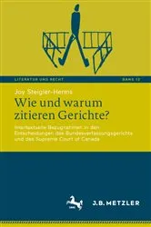 Book cover of Wie und warum zitieren Gerichte? by Joy Steigler-Herms