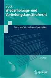 Book cover of Wiederholungs- und Vertiefungskurs Strafrecht (3rd ed.) by Dennis Bock