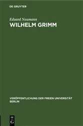 Book cover of Wilhelm Grimm by Unknown