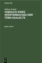 Book cover of Wilhelm Radloff: Versuch eines Wörterbuches der Türk-Dialecte. Band 3 by Wilhelm Radloff