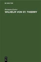 Book cover of Wilhelm von St. Thierry by Hermann Kutter