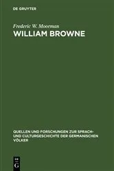 Book cover of William Browne by Frederic W. Moorman