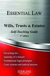 Book cover of Wills, Trusts & Estates by Sterling Education