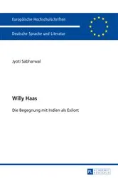 Book cover of Willy Haas by Jyoti Sabharwal