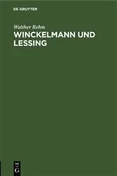Book cover of Winckelmann und Lessing by Unknown