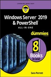 Book cover of Windows Server 2019 & PowerShell All-in-One For Dummies by Sara Perrott