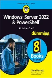 Book cover of Windows Server 2022 & PowerShell All-in-One For Dummies by Sara Perrott