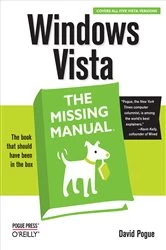 Book cover of Windows Vista: The Missing Manual by David Pogue