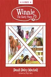 Book cover of Winnie The Early Years 4-Pack: Horse Gentler in Training / A Horse's Best Friend / Lucky for Winnie / Homesick Horse by Dandi Daley Mackall