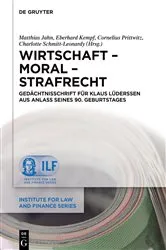 Book cover of Wirtschaft – Moral – Strafrecht by Matthias Jahn