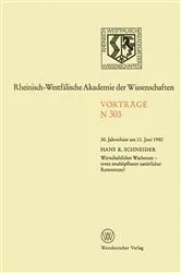 Book cover of Wirtschaftliches Wachstum — trotz erschöpfbarer natürlicher Ressourcen? by Hans K. Schneider