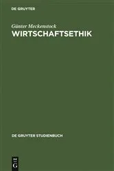 Book cover of Wirtschaftsethik by Günter Meckenstock