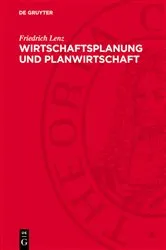 Book cover of Wirtschaftsplanung und Planwirtschaft by Friedrich Lenz