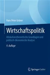 Book cover of Wirtschaftspolitik (9th ed.) by Hans Peter Grüner