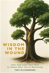 Book cover of Wisdom in the Wound by Tony Miltenberger