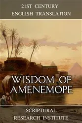 Book cover of Wisdom of Amenemope by Scriptural Research Institute