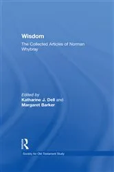 Book cover of Wisdom: The Collected Articles of Norman Whybray by Margaret Barker