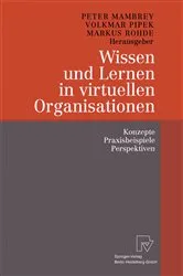 Book cover of Wissen und Lernen in virtuellen Organisationen by Peter Mambrey