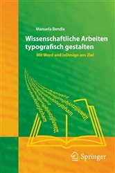 Book cover of Wissenschaftliche Arbeiten typografisch gestalten by Manuela Bendix
