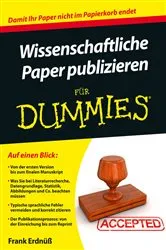 Book cover of Wissenschaftliche Paper publizieren für Dummies by Frank Erdnüß