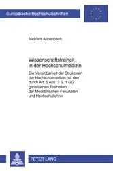 Book cover of Wissenschaftsfreiheit in der Hochschulmedizin by Nicklars Achenbach