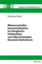 Book cover of Wissenschaftskommunikation im Vergleich: Fallstudien zum Sprachenpaar Deutsch-Italienisch by Unknown