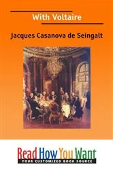 Book cover of With Voltaire by Jacques Casanova de Seingalt