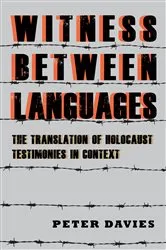 Book cover of Witness between Languages by Peter Davies