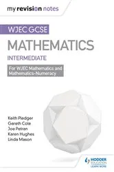 Book cover of WJEC GCSE Maths Intermediate: Revision Guide by Keith Pledger